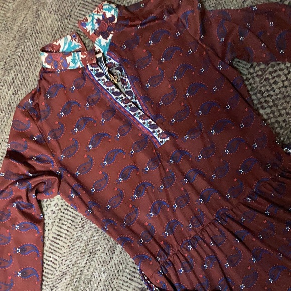 Vintage jersey dress The Wiley NY paisley s/m - Picture 14 of 16
